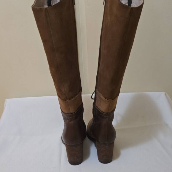 Faryl Robin for Free People Brn/Tan Suede Patchwork Granny Boot, EUC, Sz. 7 - Picture 6 of 8